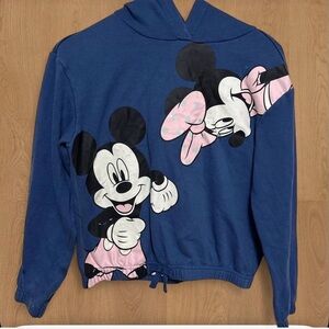 Disney Navy Hoodie with Mickey Mouse Design
